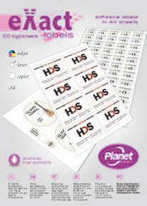 Самоклеящиеся этикетки Planet Exact A3
