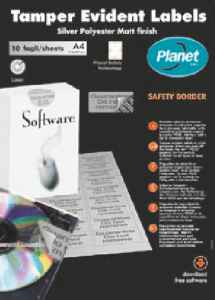 Гарантийные этикетки А4 Planet