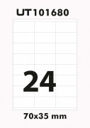 Бумага "PLANET Utility" самокл. универ./ наклейки А4/100л (70х35)/24ч Бумага "PLANET Utility" самокл. универ./ наклейки А4/100л (70х35)/24ч